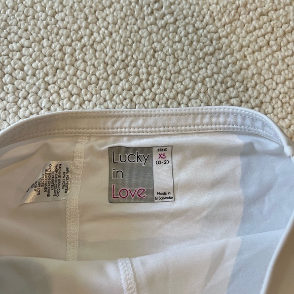 Lucky in Love white tennis skirt - Picture 2 of 3